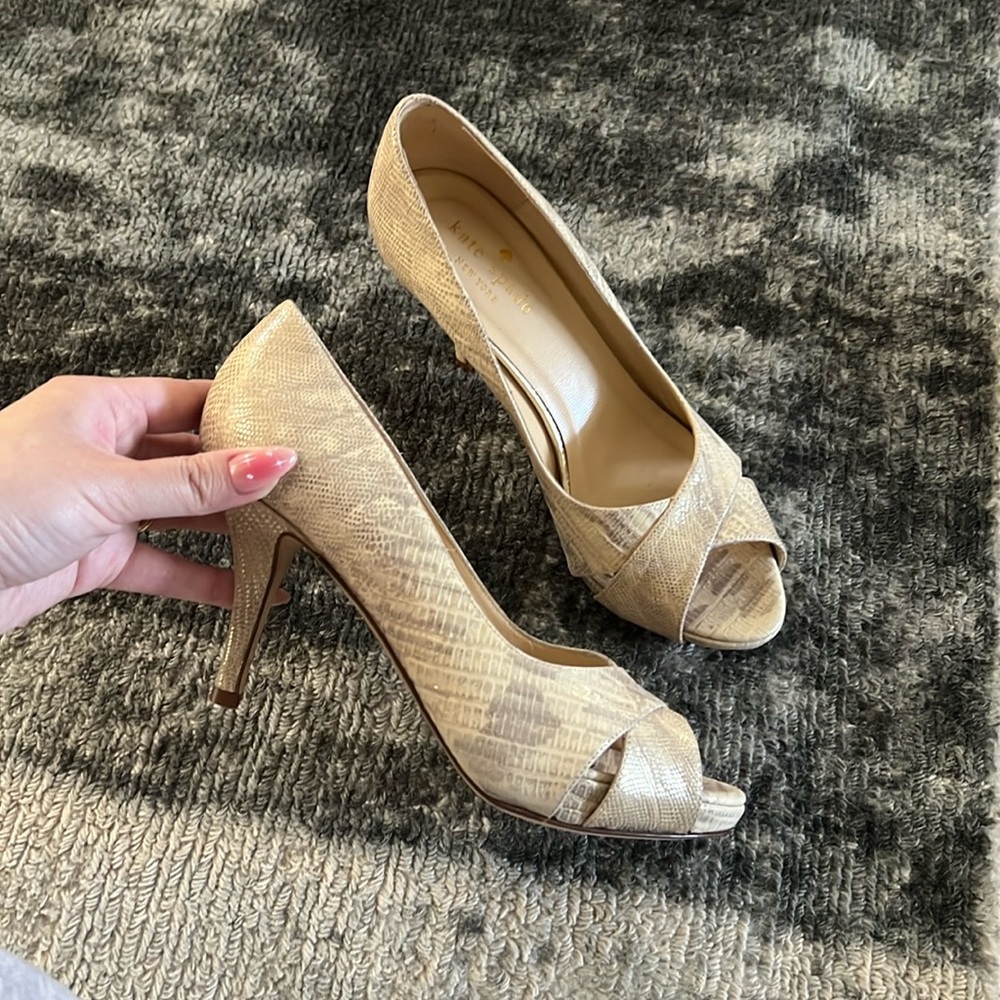 Kate Spade Billie Tan Heels